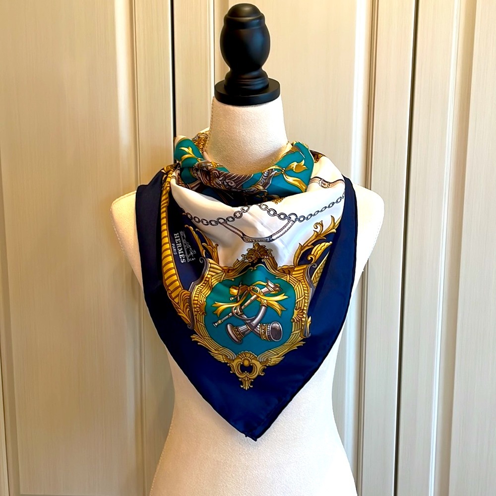Vintage Authentic HERMES Silk Scarf